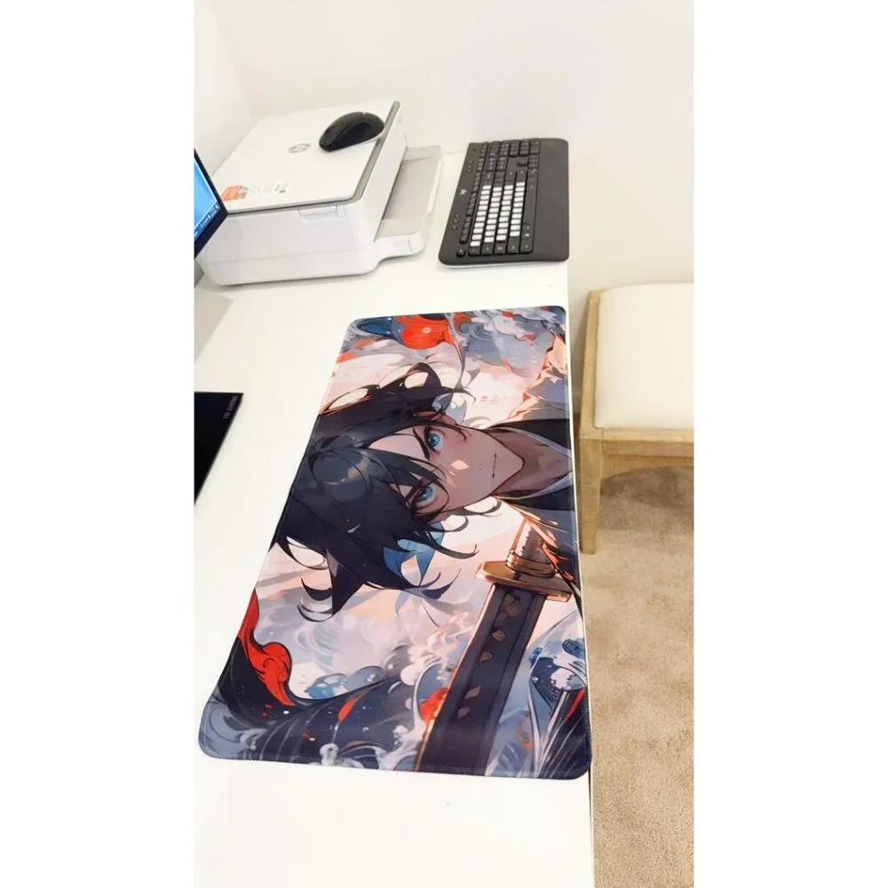 Anime Samurai Character Large Extended Gaming Mouse Pad
